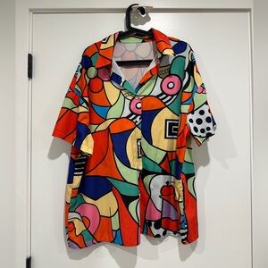 Colorful Abstract Shirt, 2XL